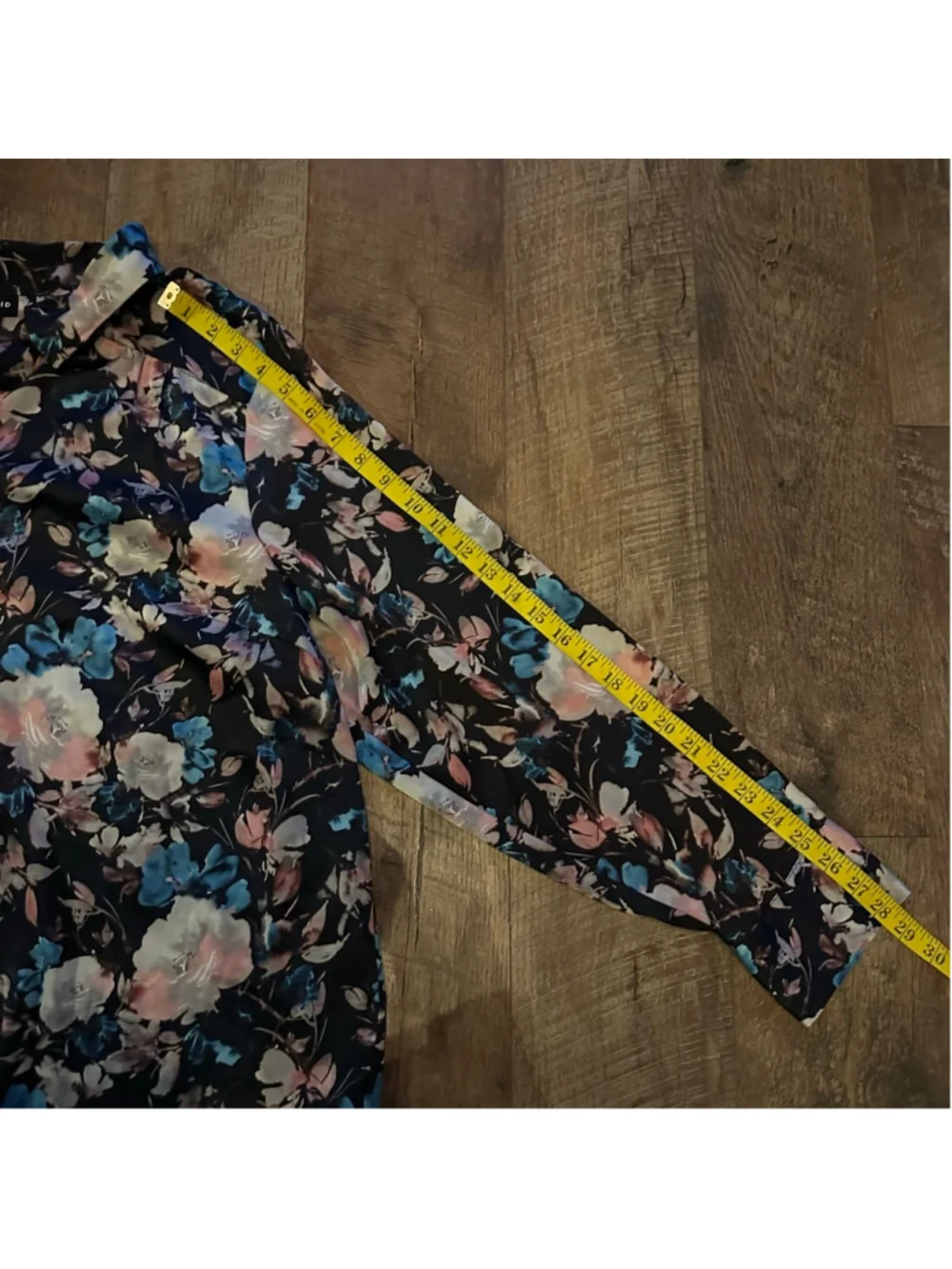 Women's Torrid Floral Button Down Shirt 2X Black Pink Blue Summer